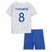 Billige Frankrike Aurelien Tchouameni #8 Bortetrøye Barn VM 2022 Kortermet (+ korte bukser)